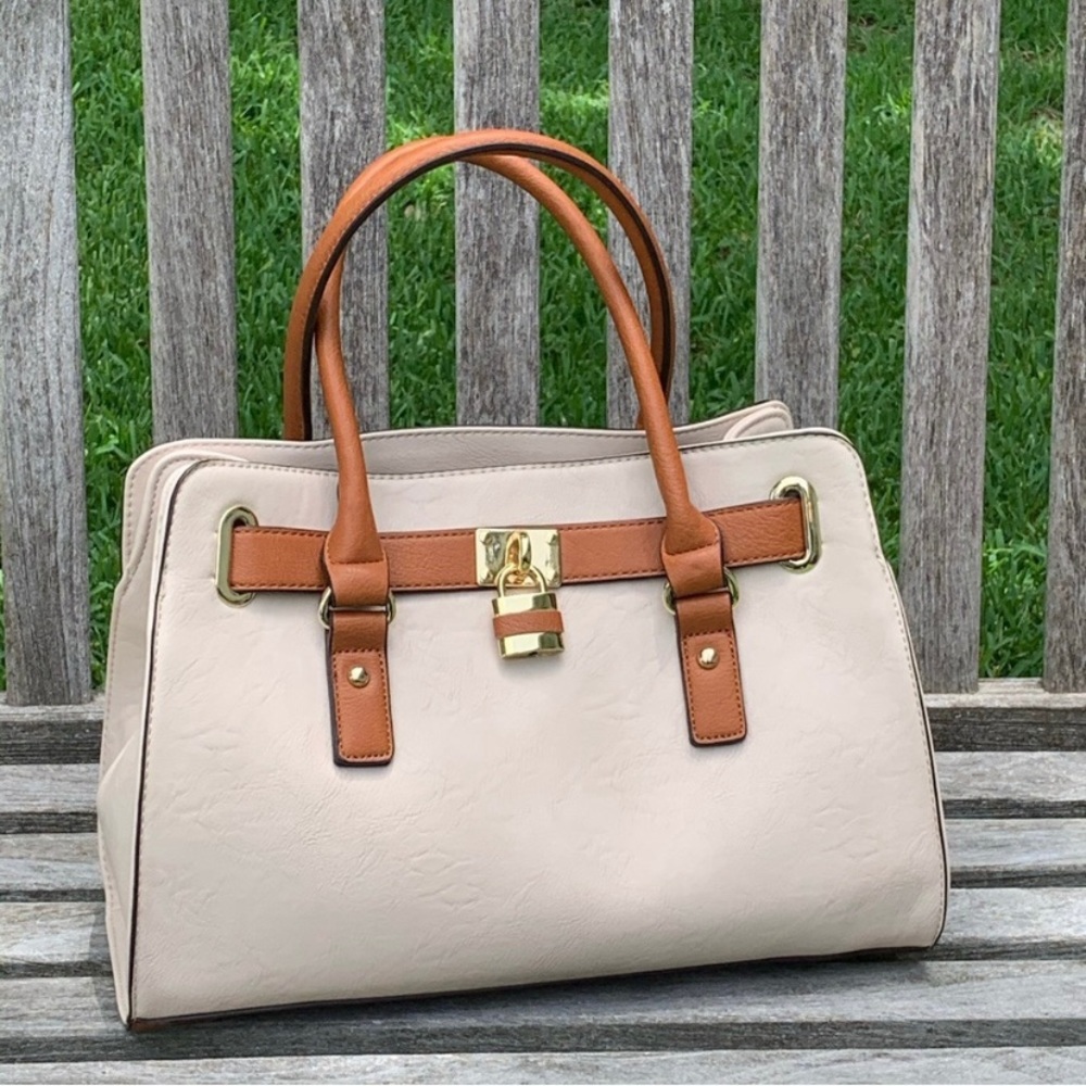 Charming Charlie Lady Lockbox Satchel NWOT